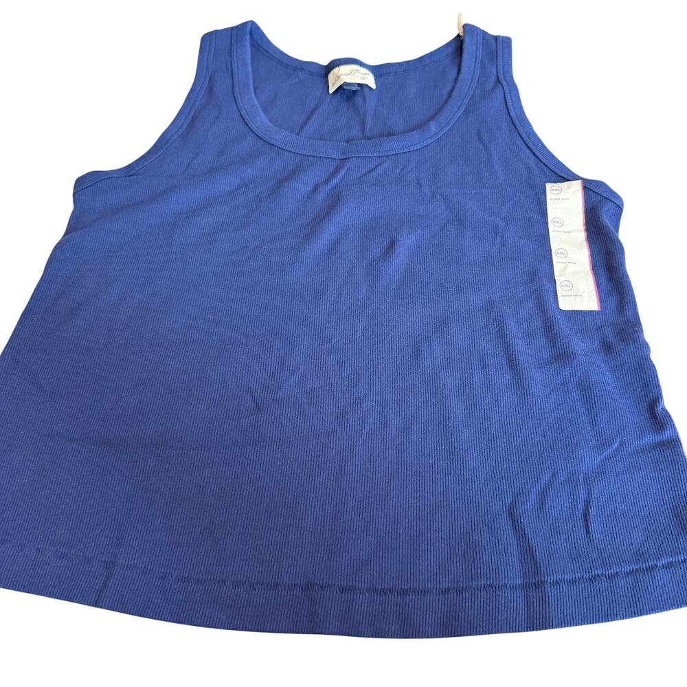 Universal Thread Women's Navy Blue Ribbed Shrunken Tank - Size XXL - NWT